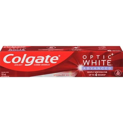 Colgate Optic White Advanced Sparkling White Toothpaste 133 ml, $6.38/100ml
