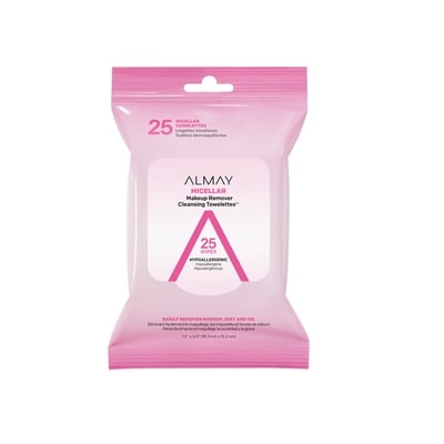 Almay Biodegradable Micellar Makeup Remover Cleansing Towelettes 122.6 g, $7.32/100g