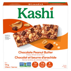 Kashi Chocolate Peanut Butter Whole Grain Bar, 5 Bars 175 g, $2.85/100g