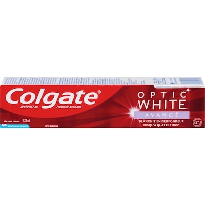 Colgate Dentifrice Optic White Avancé Fraîcheur Glacée 133 ml, 6,38 $/100ml