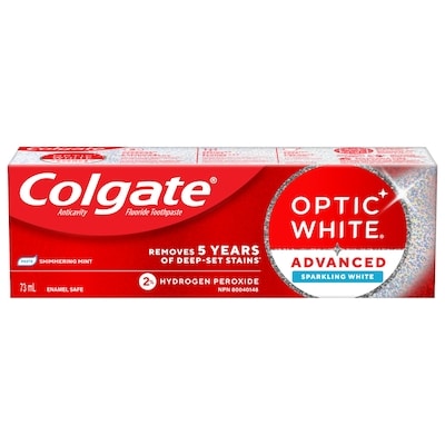 Colgate Optic white advanced au peroxyde d'hydrogène 73 ml, 8,89 $/100ml