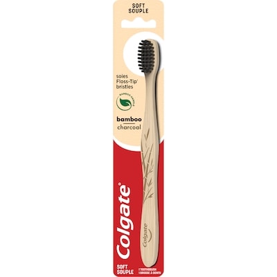 Colgate Bambou au Charbon, brosse à dents manuelle souple 1 ea, 4,50 $/1ch