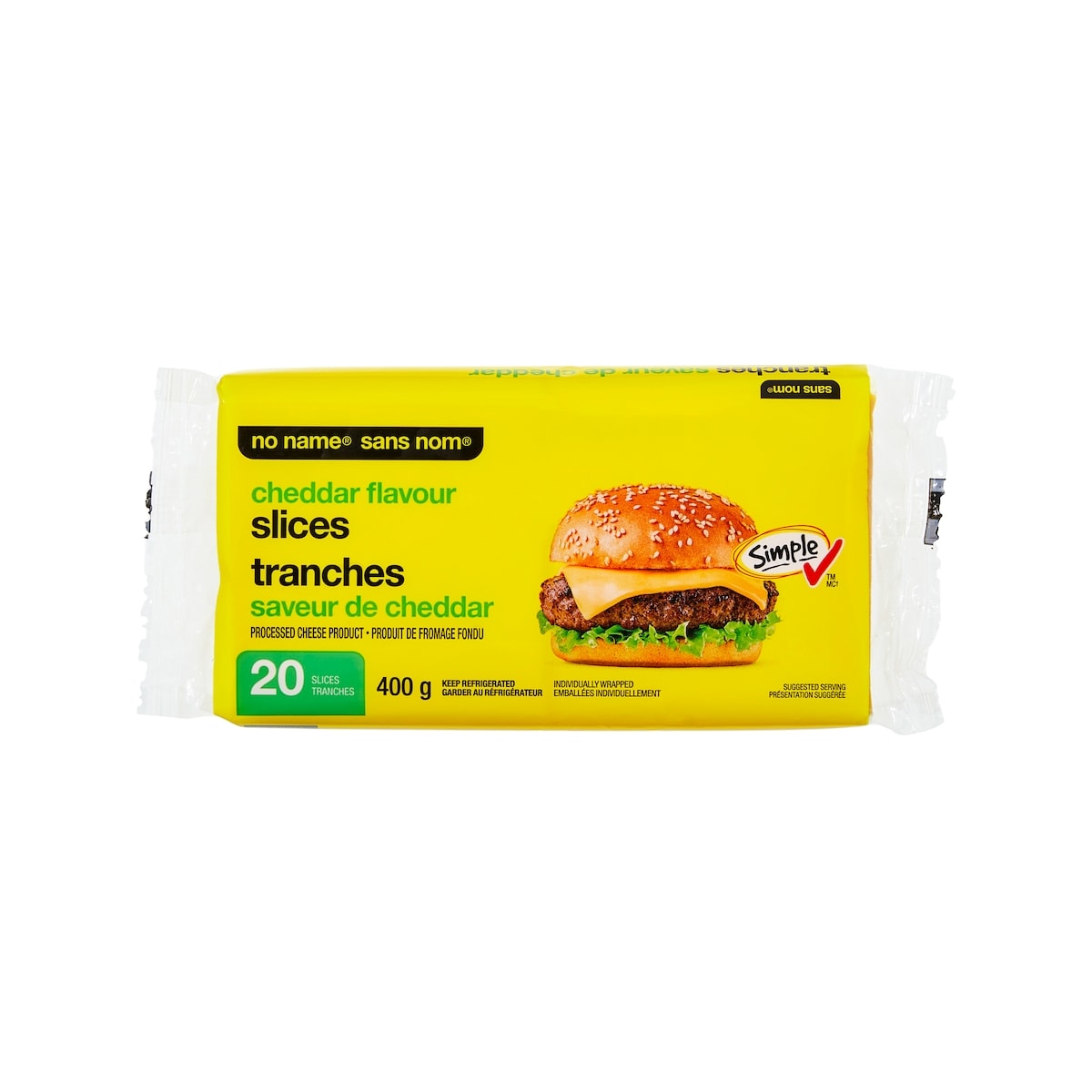 No Name Cheddar Flavour Processed Cheese Slices