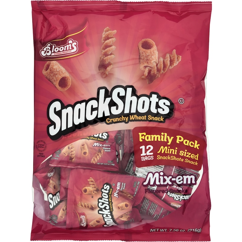 Kosher Mix em Mini Sized Flavored Snack, Family Pack 12 Bags