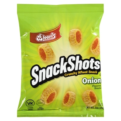 Blooms Onion Flavored Snacks 28 g, $1.75/100g