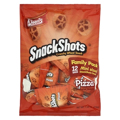 Bloom’s Mini-collations à saveur de pizza SnackShots, format familial de 12 sacs casher 216 g, 2,77 $/100g