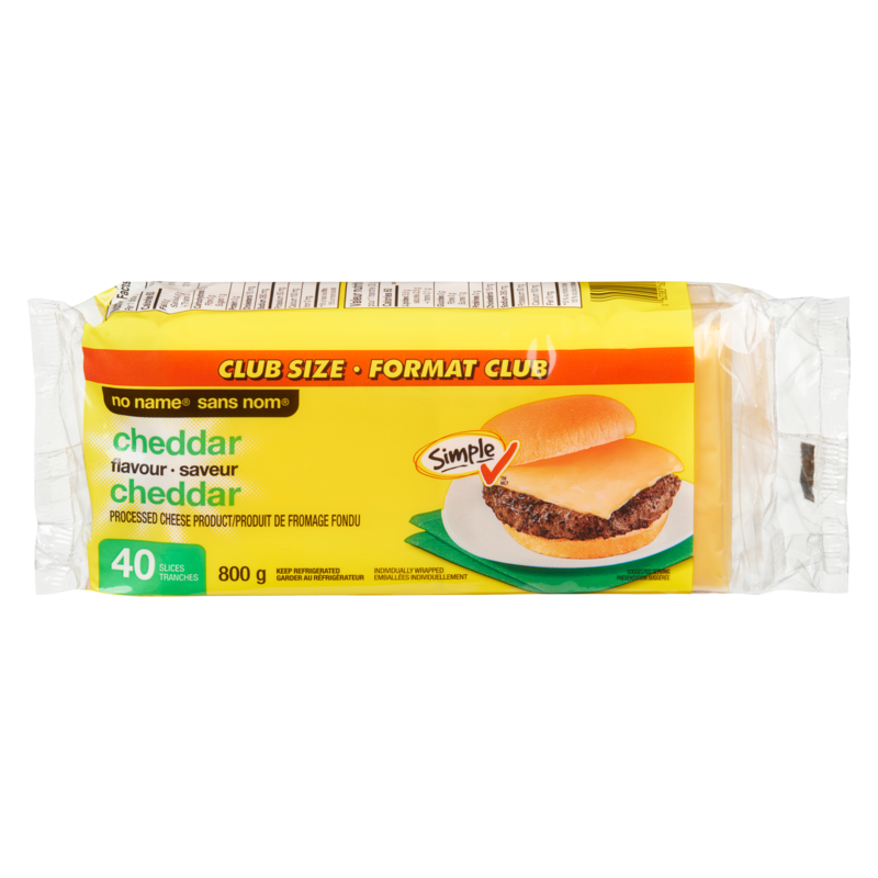 Cheddar Flavour Processed Cheese Product Slices