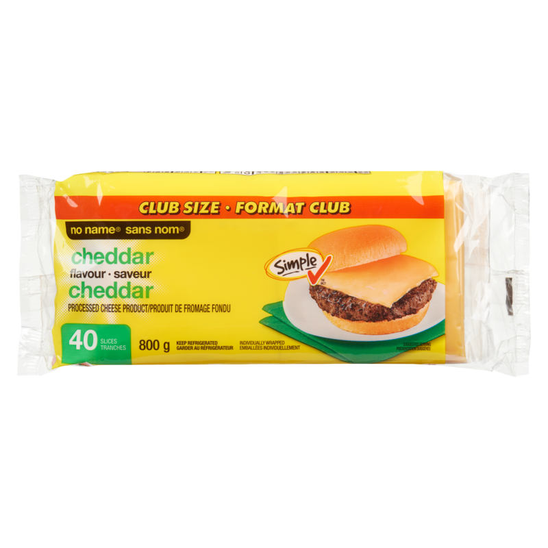 Cheddar Flavour Processed Cheese Product Slices