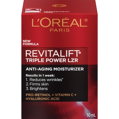 L'Oreal Paris Revitalift Triple Power LZR Day & Night Moisturizers 50 ml, $75.58/100ml