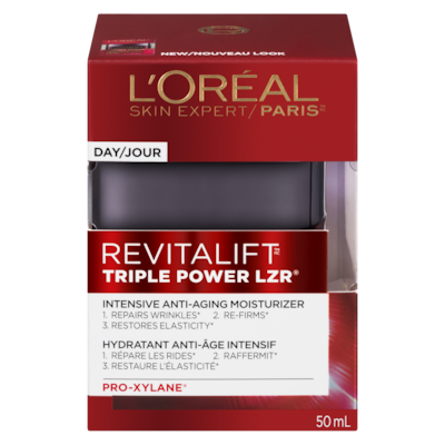 L’Oréal Crèmes hydratantes de jour et de nuit Revitalift Triple Power LZR 50 ml, 75,58 $/100ml