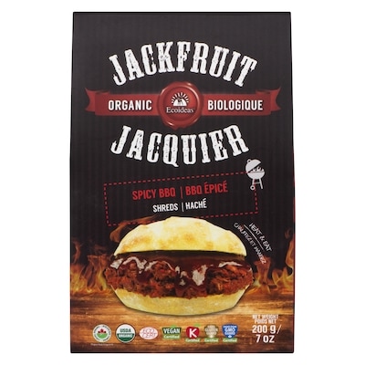 Ecoideas Jackfruit Spicy Bbq Shreds Organic 200 g, $3.75/100g