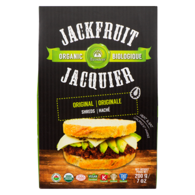 Ecoideas Jackfruit Original Shreds Organic 200 g, $3.75/100g