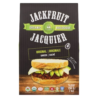 Ecoideas Jackfruit Original Shreds Organic 200 g, $3.75/100g