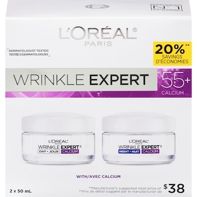 L'Oreal Paris Wrinkle Expert Anti-Wrinkle Day & Night Moisturizers 55+ 1 ea, $30.99/1ea