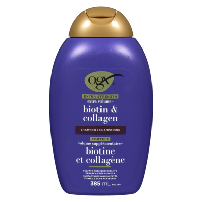 Ogx Biotin & Collagen Extra Strength Volumizing Shampoo 385 ml, $2.34/100ml