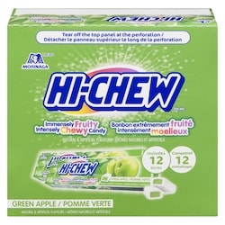 Hi-Chew Bonbon Pomme Verte 12x58.0 g, 2,58 $/100g