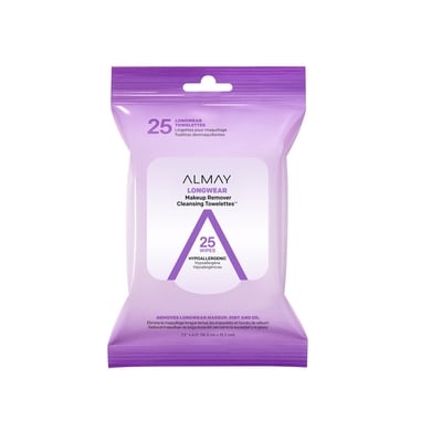 Almay Biodegradable Longwear Makeup Remover Cleansing Towelettes 122.58 g, $7.33/100g