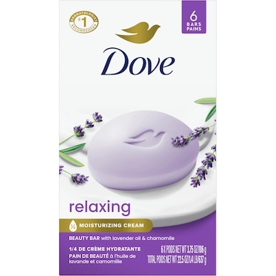 Dove Pain de Beauté Savon Huile de Lavande relaxante & Camomille 637 g, 2,16 $/100g