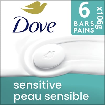 Dove Pain de Beauté sans parfum, hypoallergénique peau sensible 637 g, 1,53 $/100g