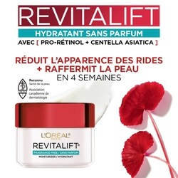 L'Oreal Paris Fragrance-Free Cream, Pro-Retinol, Reduces wrinkles