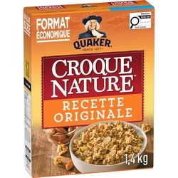 Quaker Céréales granola Croque nature Originale 1.4 kg, 0,86 $/100g