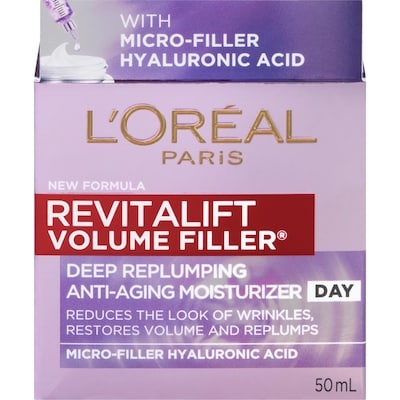 L'Oreal Paris Revitalift Volume Filler Deep Replumping Anti-Aging Moisturizer Day Age 25+ 50 ml, $83.98/100ml
