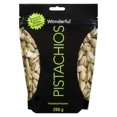 Wonderful Roasted & Salted Pistachios 200 g, $4.00/100g
