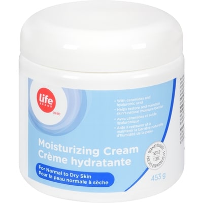 Life Crème hydratante 453 g, 4,19 $/100g