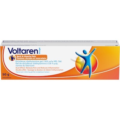 Voltaren Emulgel Douleur dorsale et musculair 50 g, 21,98 $/100g