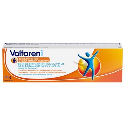 Voltaren Emulgel Douleur dorsale et musculair 50 g, 21,98 $/100g