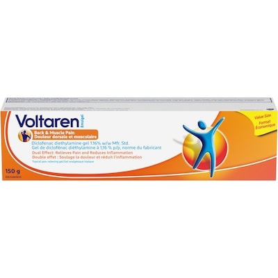 Voltaren Emulgel Douleur dorsale et musculaire 150 g, 11,66 $/100g