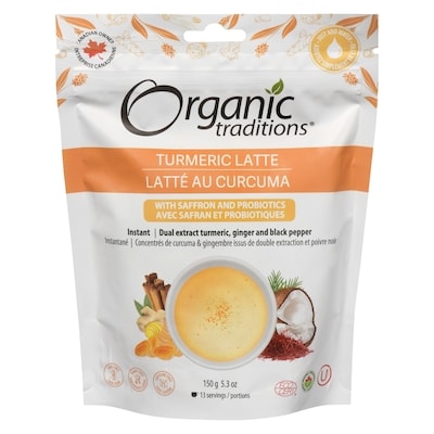 Organic Traditions ORG TRADITION LATTE DE CURCUMA 150 g, 13,33 $/100g