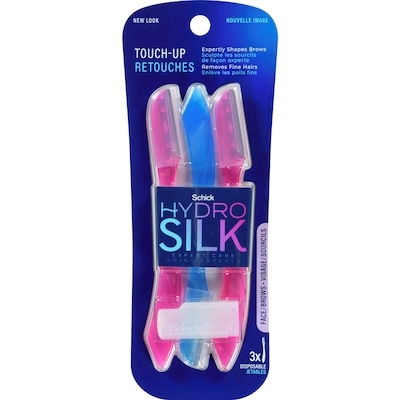 Schick Hydro Silk Silk Touch-Up Exfoliating Eyebrow Razor & Precision Trimmer, 3 count 3 ea, $3.16/1ea