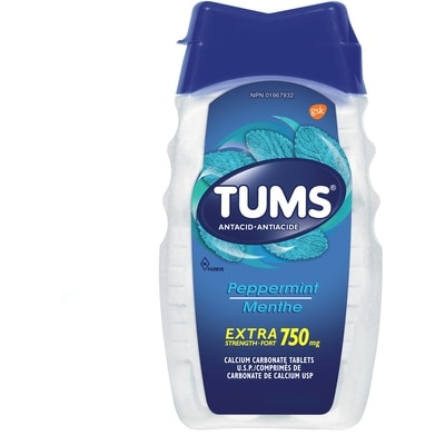 Tums Extra Fort menthes - 100 comprimés 100 ea, 0,06 $/1ch