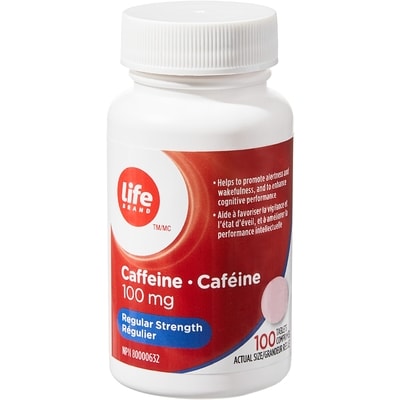 Life Brand Caffeine Tabs Regular Strength 100Mg 100 ea, $0.11/1ea