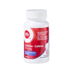 Regular Strength Caffeine 100 mg 100 Tablets