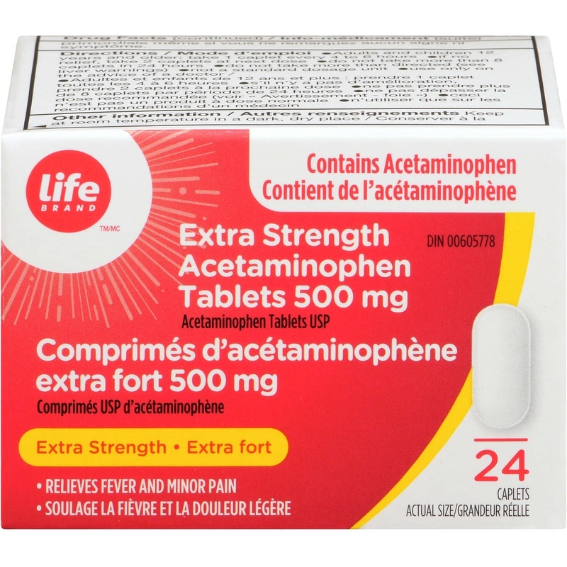 Acetaminophen Extra Strength 500Mg