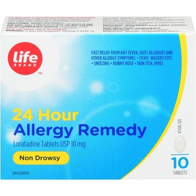 Life Brand Allergy Rem Lorat Blis 10Tb 10 ea, $1.20/1ea