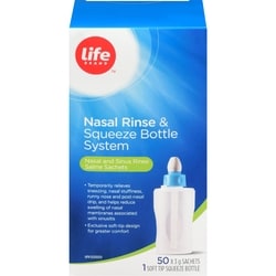 Nasal Rinse With Soft Tip Nasal Bottle