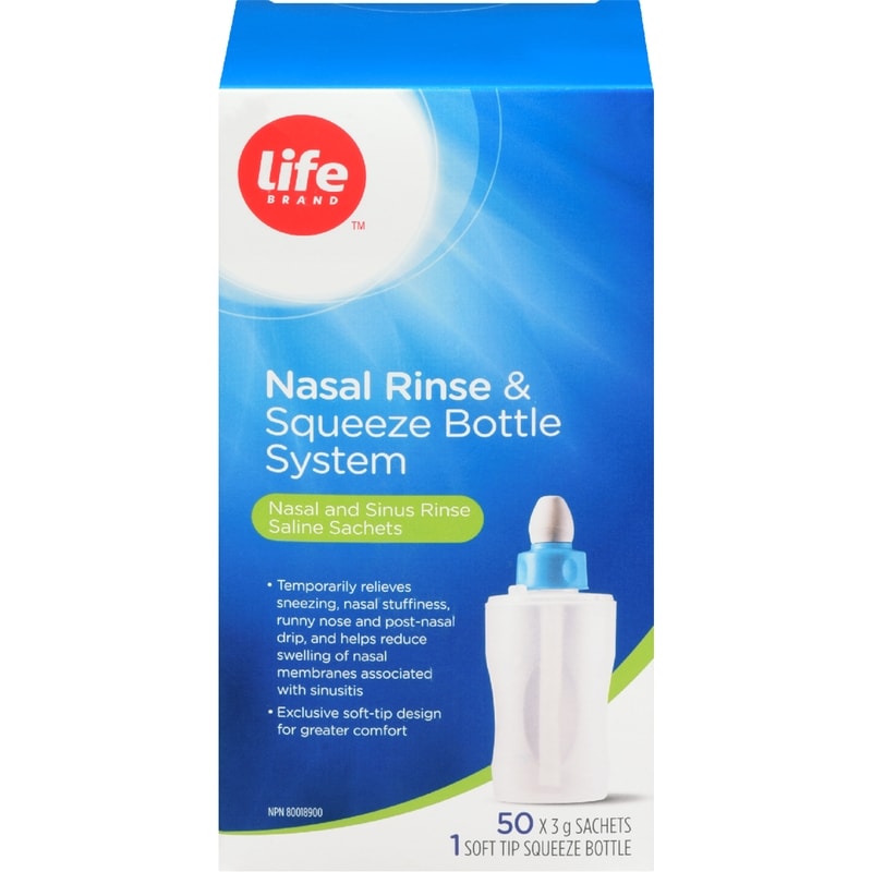 Nasal Rinse With Soft Tip Nasal Bottle