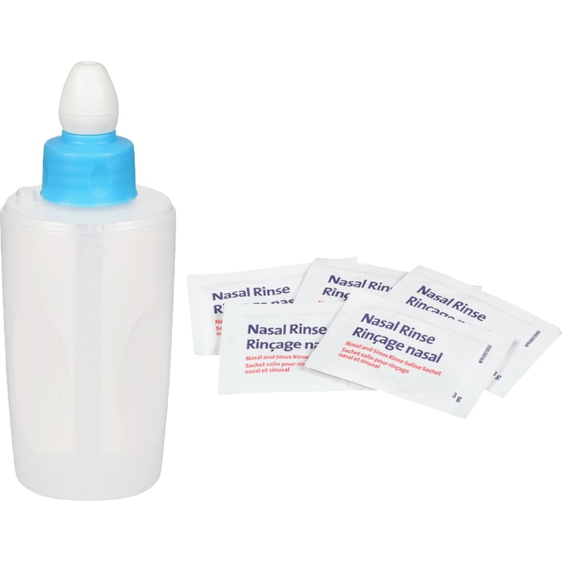 Nasal Rinse With Soft Tip Nasal Bottle