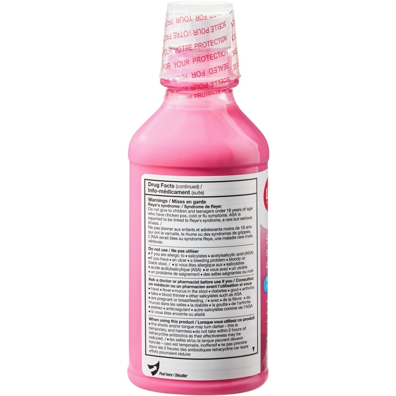 Regular Strength Cherry Bismuth Subsalicylate Suspension 