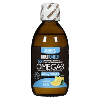 Paleoethics Nutrition Omega-3 Wild Caught Fish Oil Liquid High Epa 5x Ultimate Strength Lemon Flavour 225 ml, $20.00/100ml