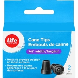 Life Brand Cane Tips 7/8-inch width, 2-Pack 1 ea, $3.79/1ea