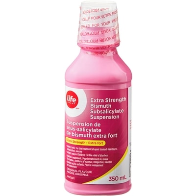 Life Suspension de sous-salicylate de bismuth extra fort saveur originale  350 ml, 3,14 $/100ml