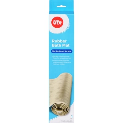 Life Brand Rubber Bath Mat, Slip-Resistant Surface 1 ea, $23.99/1ea