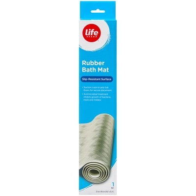 Life Brand Rubber Bath Mat, Slip-Resistant Surface 1 ea, $23.99/1ea
