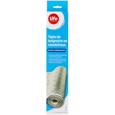 Life Tapis de bain en caoutchouc, surface antidérapante 1 ea, 23,99 $/1ch