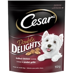 Cesar Double Delights Dog Treats For Small Adult Dogs Chicken Flavour 150 g, $2.86/100g