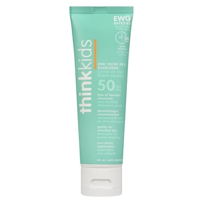 Thinksport Suncare, Kids Mineral Based Sunscreen Lotion SPF 50+ 89 ml, $22.47/100ml